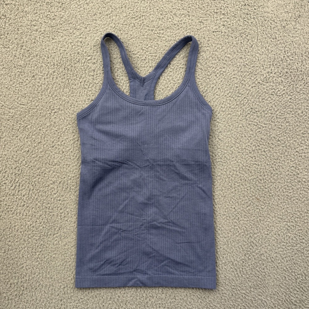 Lululemon Ebb To Street Tank Top Oasis Blue Athletic Athleisure Womens's 4